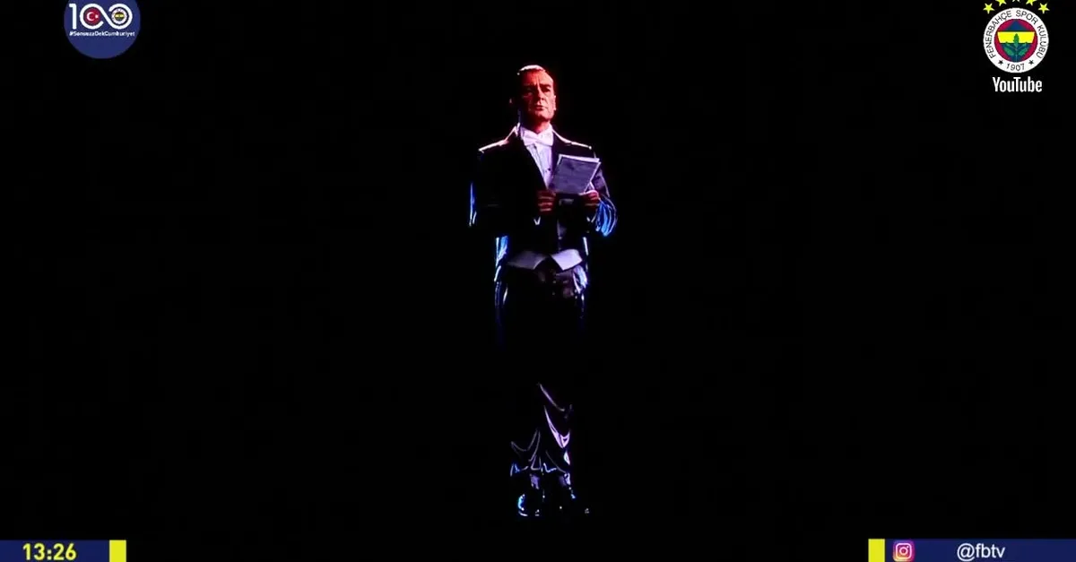 F.Bahçe Divan Kurulu'nda Atatürk hologramı!