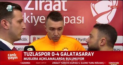 Muslera 'küfür etti' iddialarına cevap verdi: Gittim o futbolcuya dedim ki...