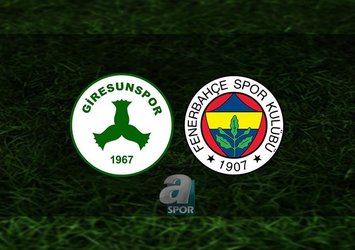 Giresunspor - Fenerbahçe maçı saat kaçta?
