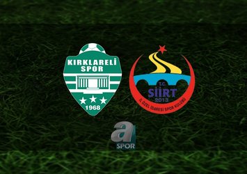 Kırklarelispor - Siirt İl Özel İdaresi maçı saat kaçta?