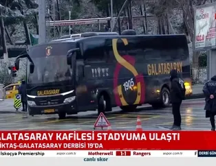 Galatasaray kafilesi stada ulaştı