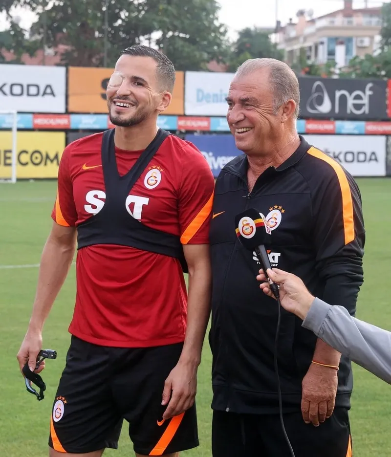 Galatasaray'a Omar Elabdellaoui müjdesi! Fatih Terim takımla çalıştırdı - 1