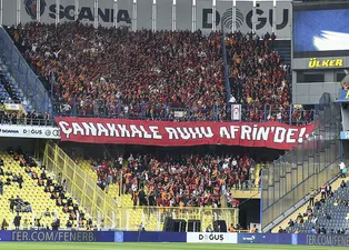 Galatasaray tribünlerinden Afrin'e destek!