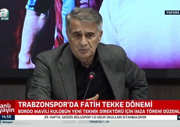 Şenol Güneş Trabzonspor'daki yeni görevini açıkladı