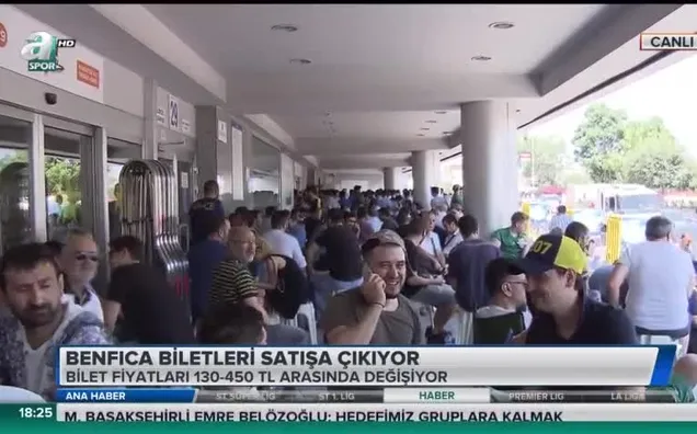 Benfica maçı biletleri satışa çıkıyor