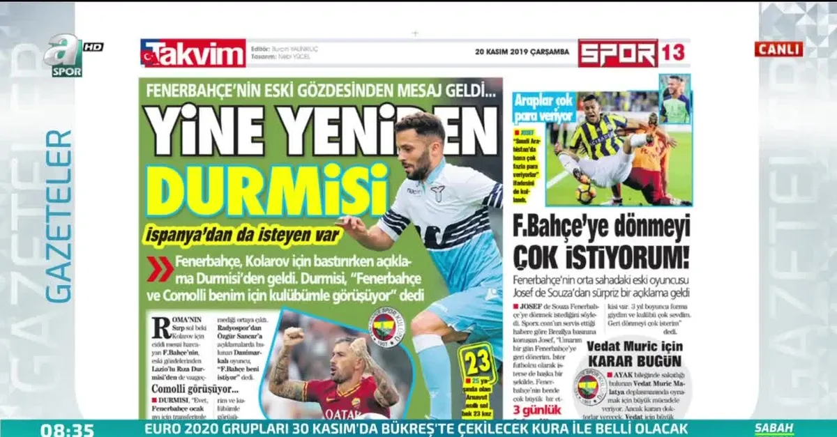 Fenerbahçe'de Durmisi sesleri!