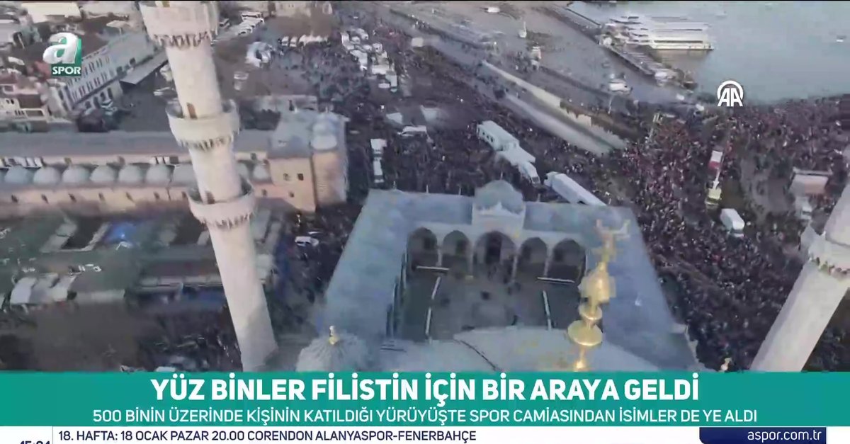 Yüz binler Filistin için bir araya geldi!