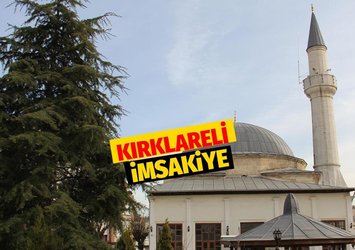 KIRKLARELİ İMSAKİYE 🕣