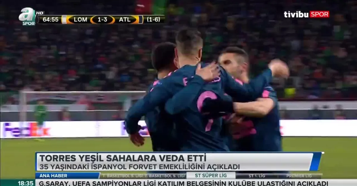 Torres yeşil sahalara veda etti