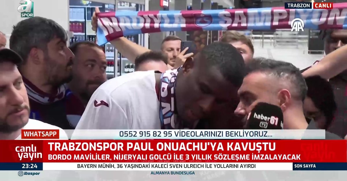 Paul Onuachu Trabzon'a ayak bastı!