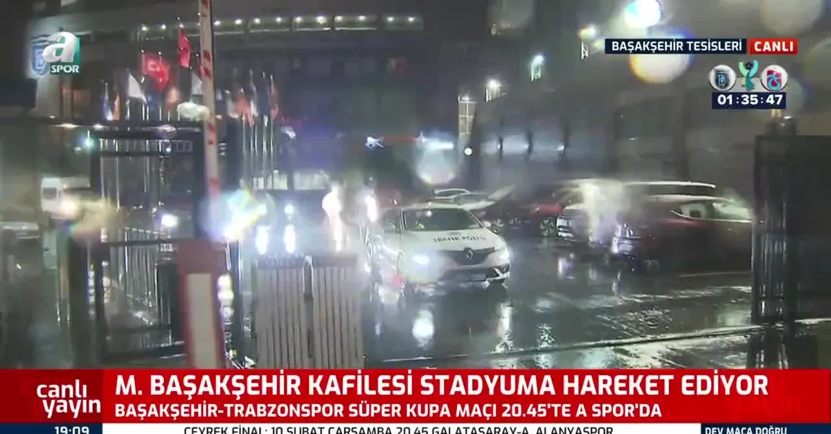 Başakşehir kafilesi stadyuma gidiyor