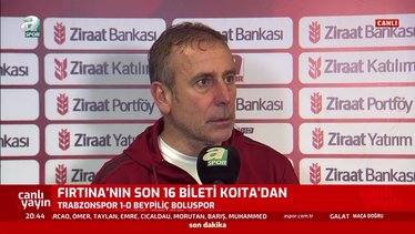Trabzonspor Boluspor maçı sonrası Abdullah Avcı'dan transfer sözleri!