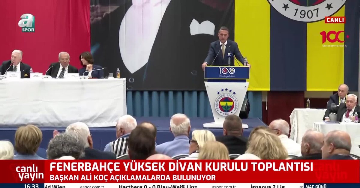 Fenerbahçe Divan Kurulu'nda gergin anlar! İşte o görüntüler