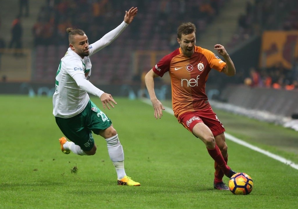 Galatasaray-Bursaspor karşılaşmasından kareler
