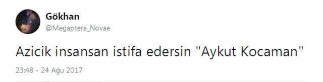 Aykut Kocaman’a büyük tepki
