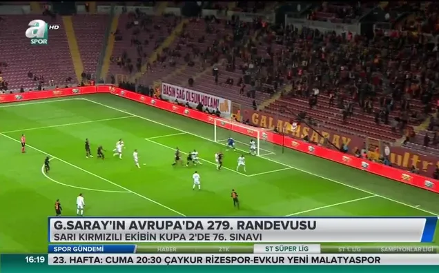 Galatasaray'ın Avrupa'da 279. randevusu