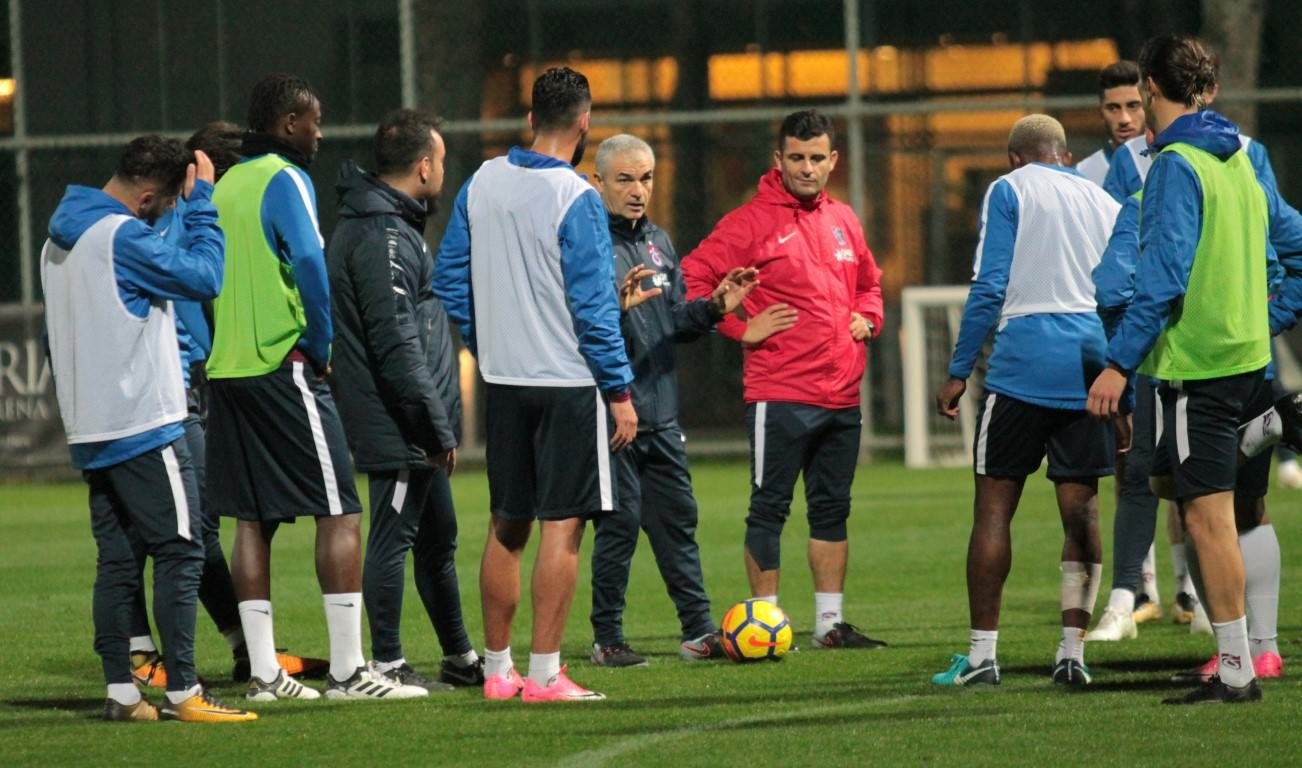 Trabzonspor’da kıran kırana antrenman