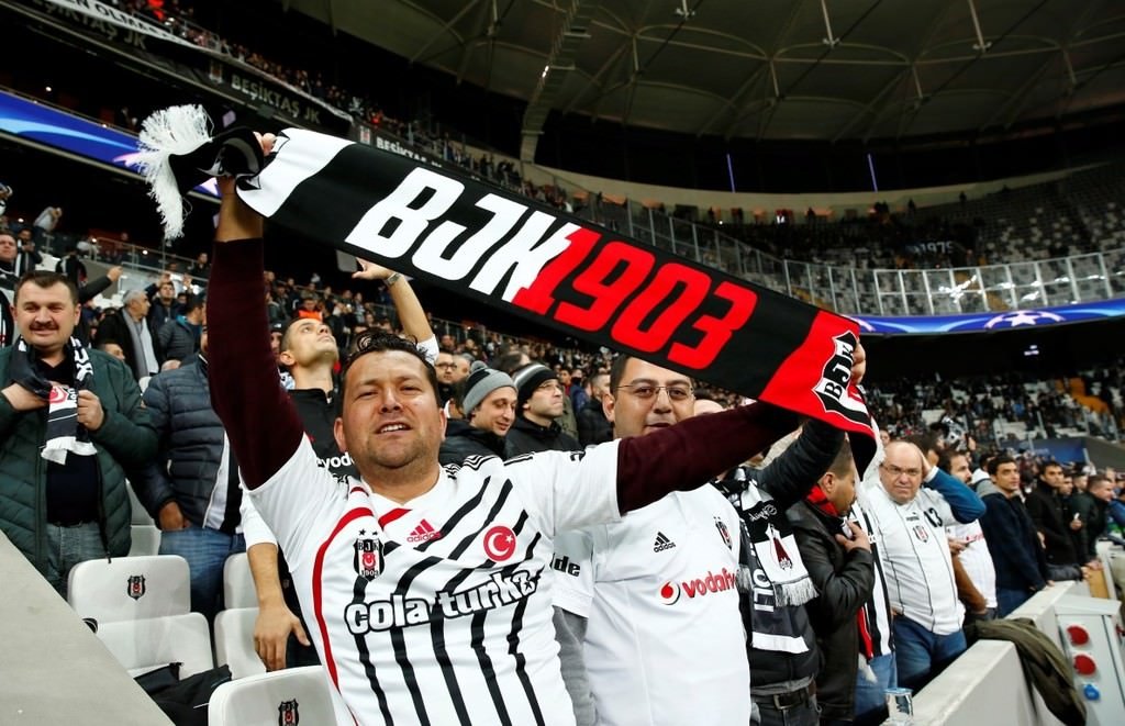 Beşiktaş-Napoli karşılaşmasından kareler