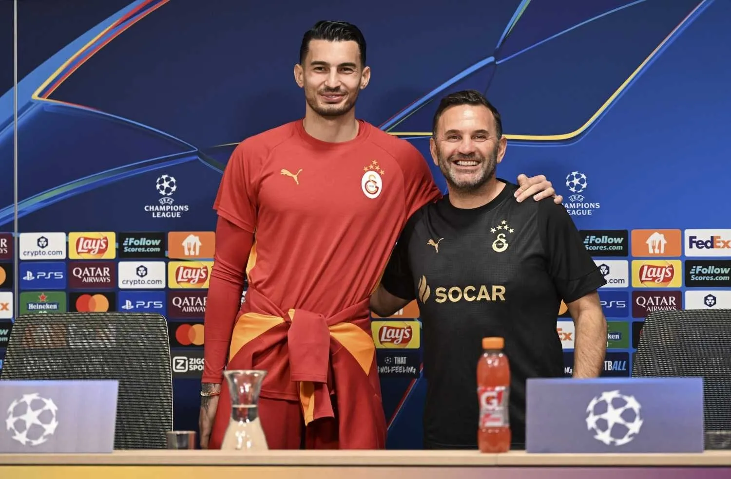 Galatasaray Teknik Direktörü Okan Buruk'tan Uğurcan Çakır'a Lille maçı öncesi destek