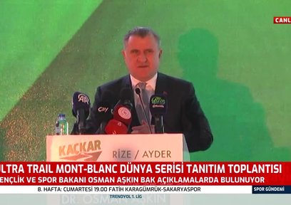 Gençlik ve Spor Bakanı Osman Aşkın Bak, Ultra Trail Mont-Blanc Dünya Serisinde açıklamalarda bulundu!