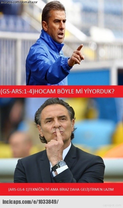 G.Saray - Arsenal maçı caps’leri