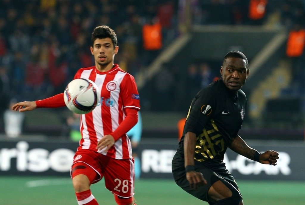 Osmanlıspor - Olympiakos maçından kareler