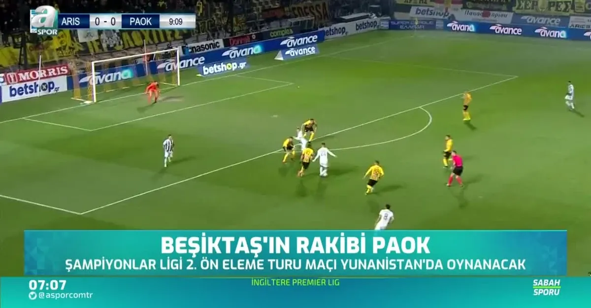Beşiktaş'ın rakibi PAOK