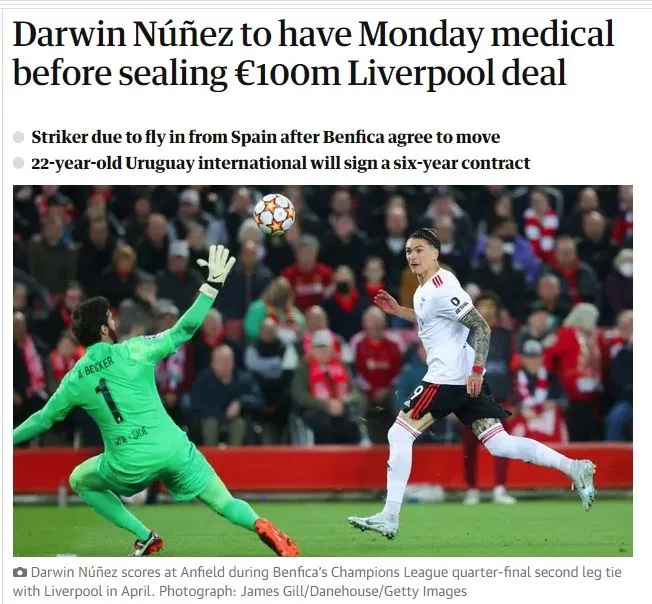 TRANSFER HABERLERİ - Premier Lig devi Liverpool Darwin Nunez'i kadrosuna kattı! - 1