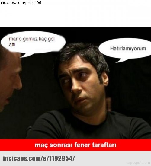 İşte derbi caps’leri