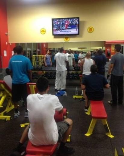 Spor salonlarından tuhaf görüntüler