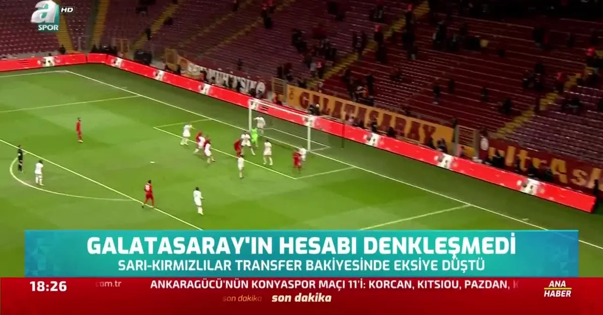 Galatasaray'ın hesabı denkleşmedi