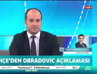 Fenerbahçe'den Obradovic açıklaması