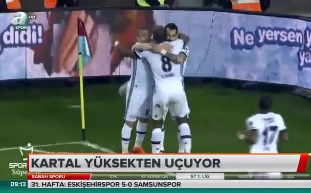 Kartal ikinci yarı yüksekten uçuyor