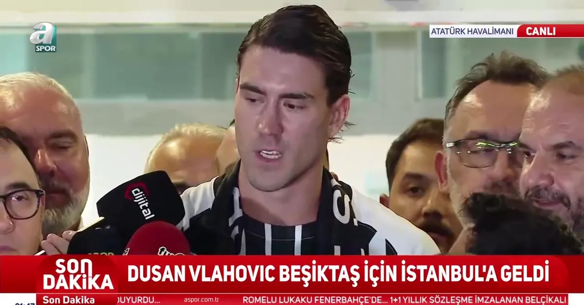 Dusan Vlahovic İstanbul'a geldi!