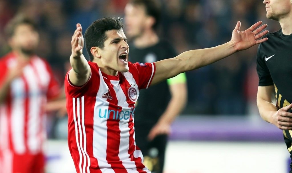 Osmanlıspor - Olympiakos maçından kareler