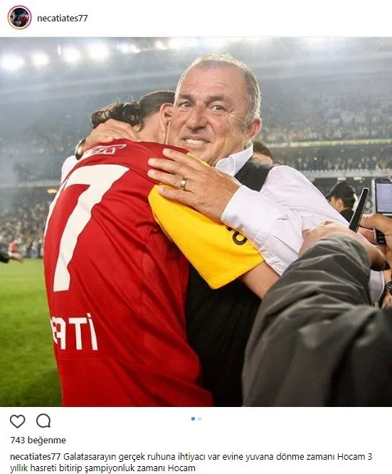 Necati Ateş'ten Fatih Terim paylaşımı - 1