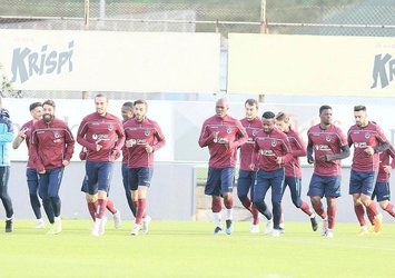 Trabzonspor, F.Bahçe maçı hazırlıklarını sürdürdü