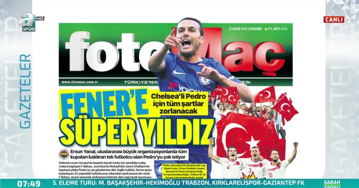Fenerbahçe'den Pedro bombası