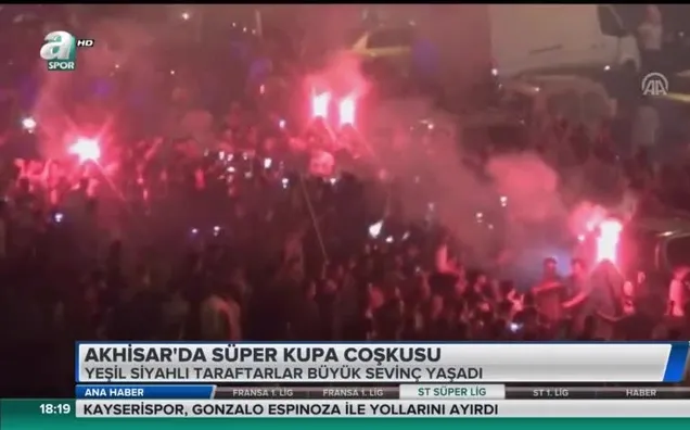 Akhisar'da Süper Kupa coşkusu