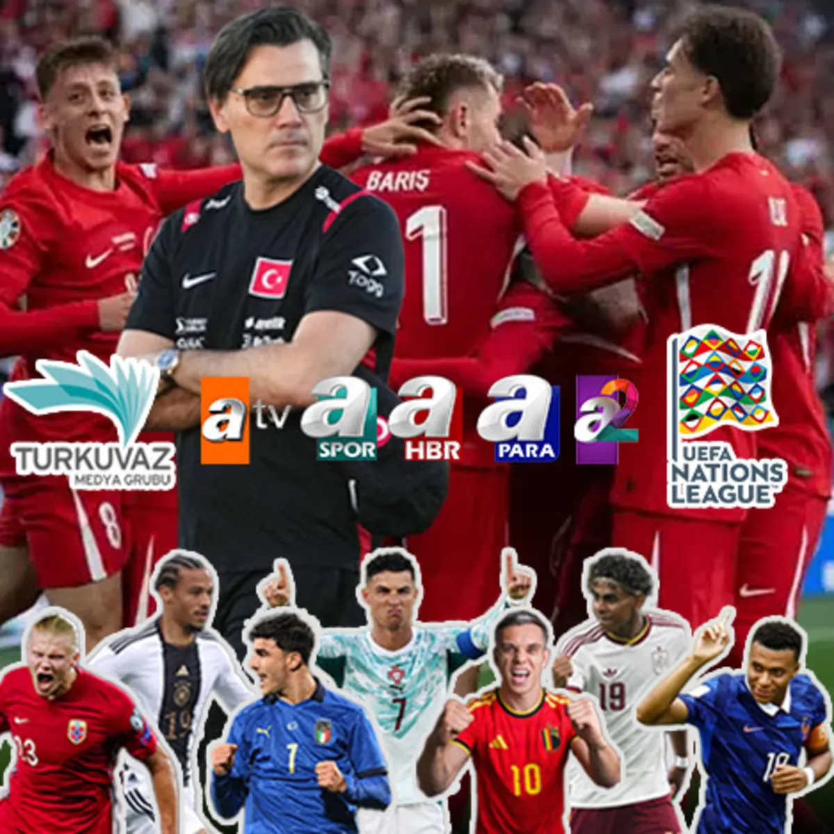 UEFA Uluslar Ligi heyecanı Turkuvaz Medya'da! 5 kanalda 39 maç...