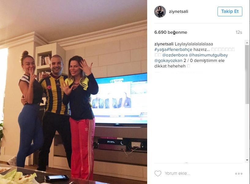 Ünlülerin derbi paylaşımı