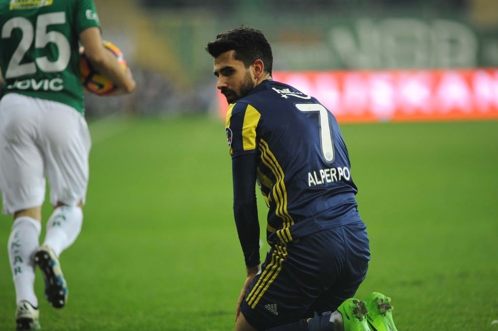 Bursaspor-Fenerbahçe karşılaşmasından kareler