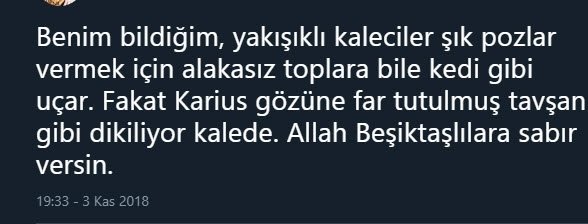 Beşiktaş taraftarlarından sosyal medyada Karius tepkisi!