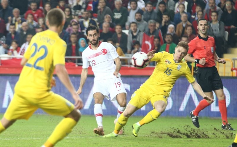 Türkiye - Ukrayna maçından kareler!