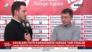VavaCars Fatih Karagümrük'te Şota Arveladze: Maç için defans çalıştık!