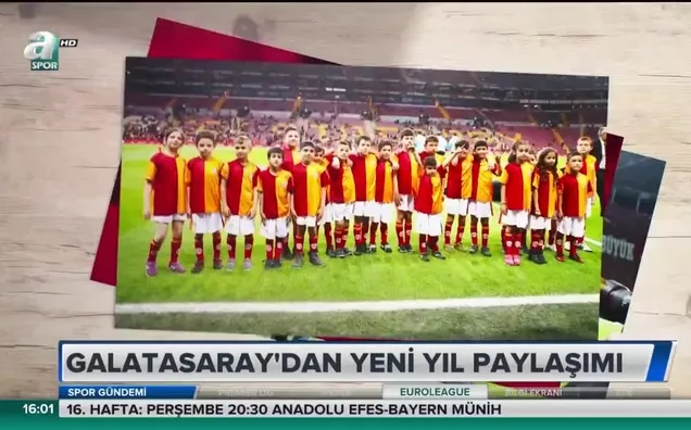 Galatasaray'dan yeni yıl paylaşımı
