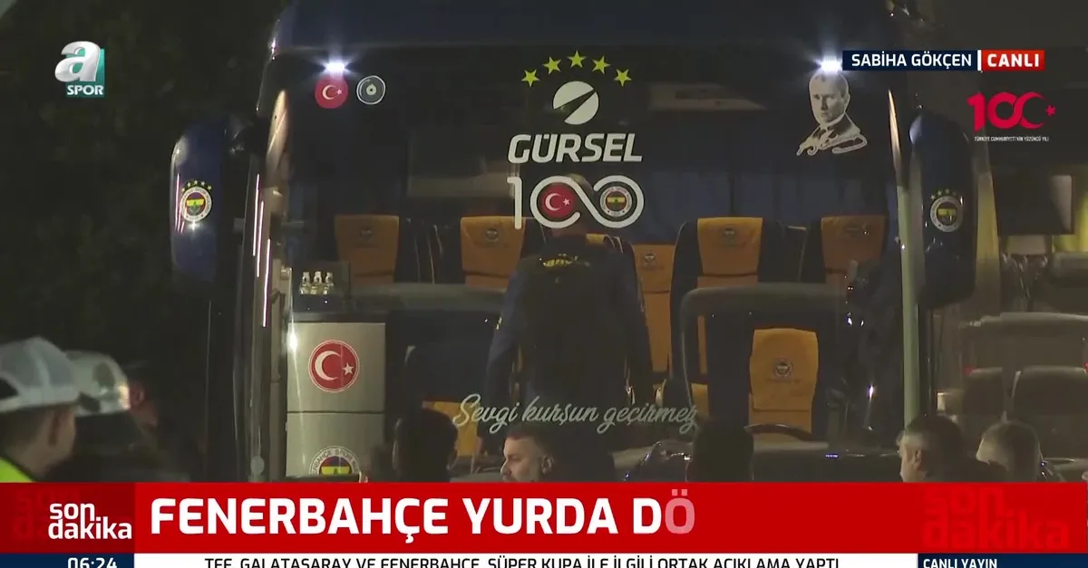 F.Bahçe kafilesi İstanbul'a döndü!