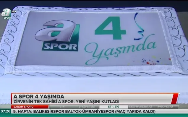 A Spor 4 yaşında!