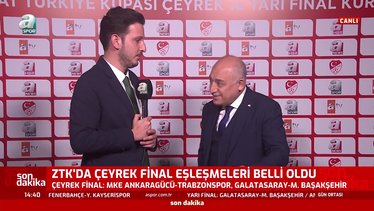 TFF Başkanı Mehmet Büyükekşi Ziraat Türkiye Kupası çeyrek final eşleşmelerinin ardından konuştu!