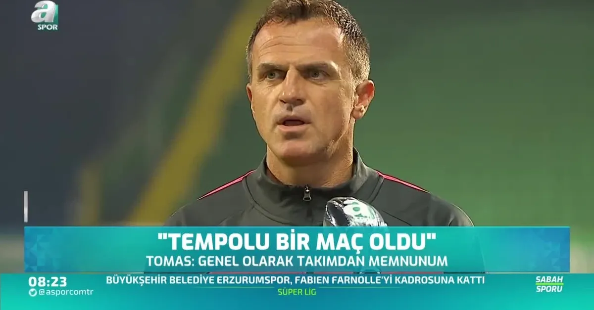 Tomas: Tempolu bir maç oldu